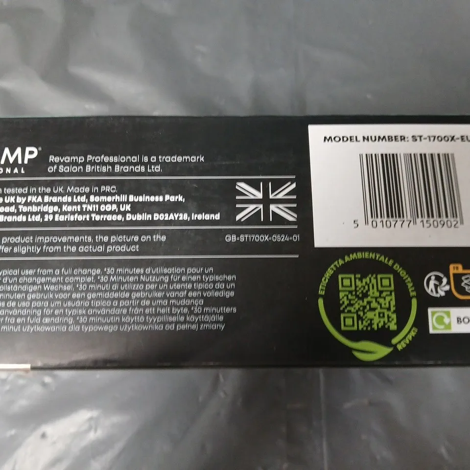 Revamp Professional Liberate Cordless Compact Ceramic Straightener – Model ST-1700X-EU2