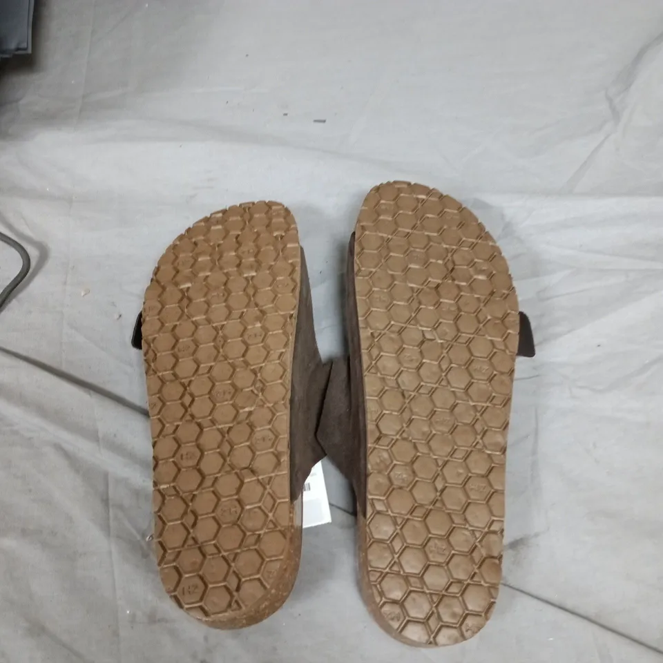 BIRKENSTOCK ARIZONA TWO-STRAP SANDALS – BROWN SUEDE, UK 9 (EU 43)