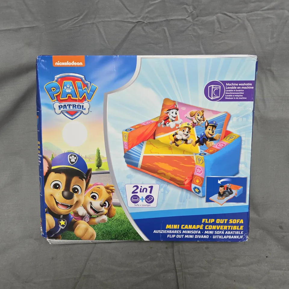 BOXED PAW PATROL FLIP OUT MINI SOFA