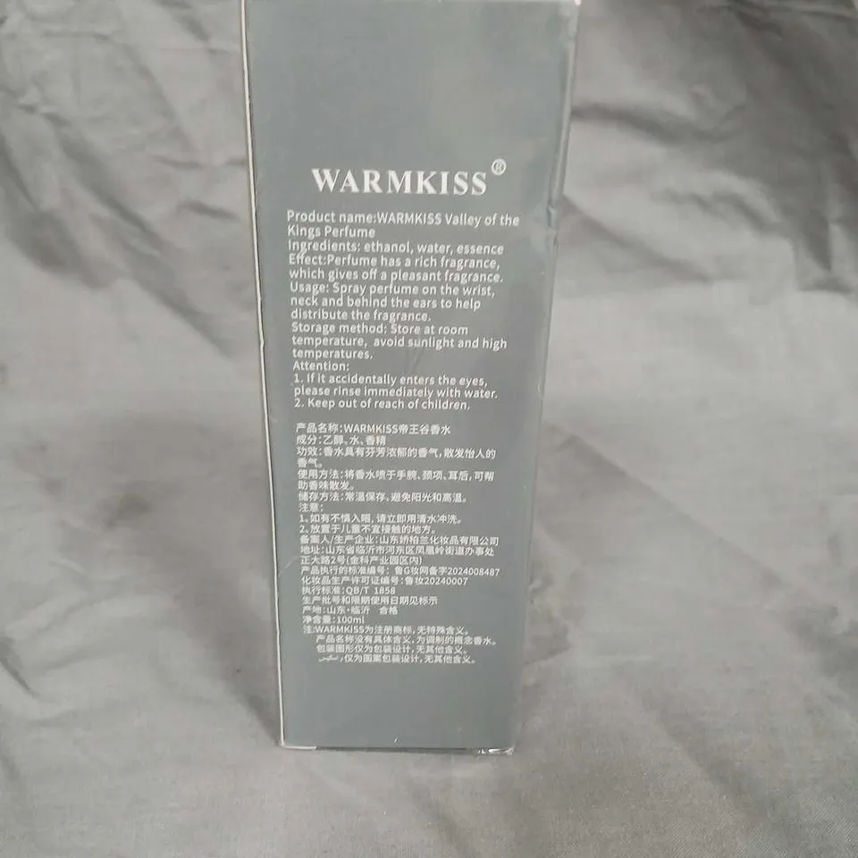 WARMKISS VALLEY OF THE KINGS PERFUME – 100ML, BOXED