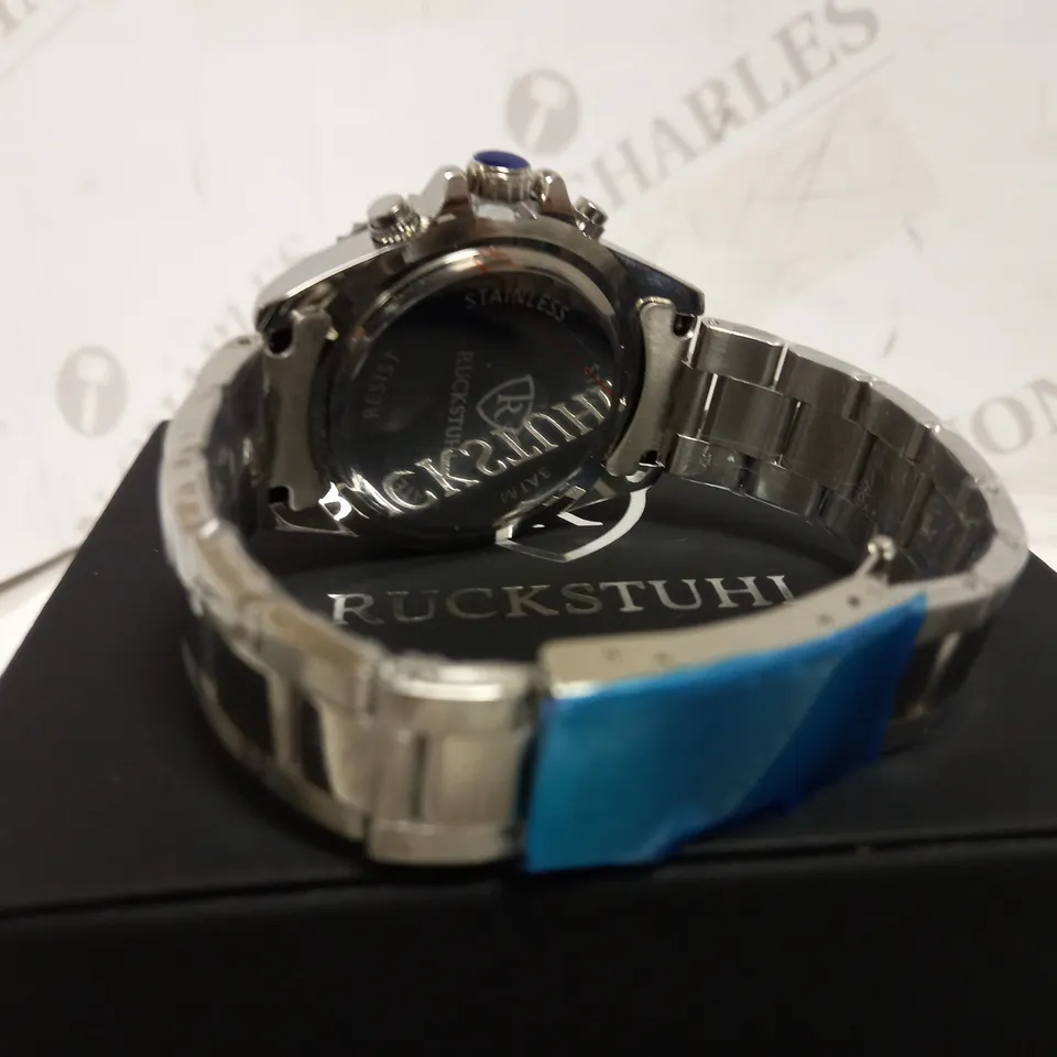 RUCKSTUHL CHRONOGRAPH STYLE BRACELET STRAP WRISTWATCH RRP £560