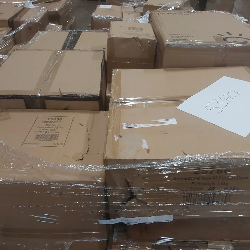 PALLET CONTAINING A VERY LARGE QUANTITY OF ASSORTED LIGHTING ITEMS