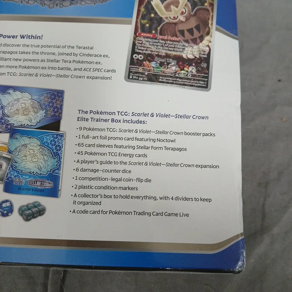 SEALED POKEMON TCG SCARLET & VIOLET STELLAR CROWN ELITE TRAINER BOX