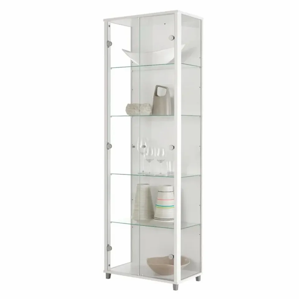 BOXED - FOXDALE STADARD CURIO CABINET WHITE