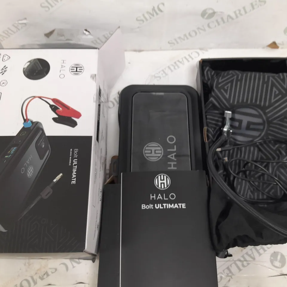 HALO BOLT ULTIMATE POWER BANK W/JUMP STARTER AIR COMPRESSOR & AC OUTLET