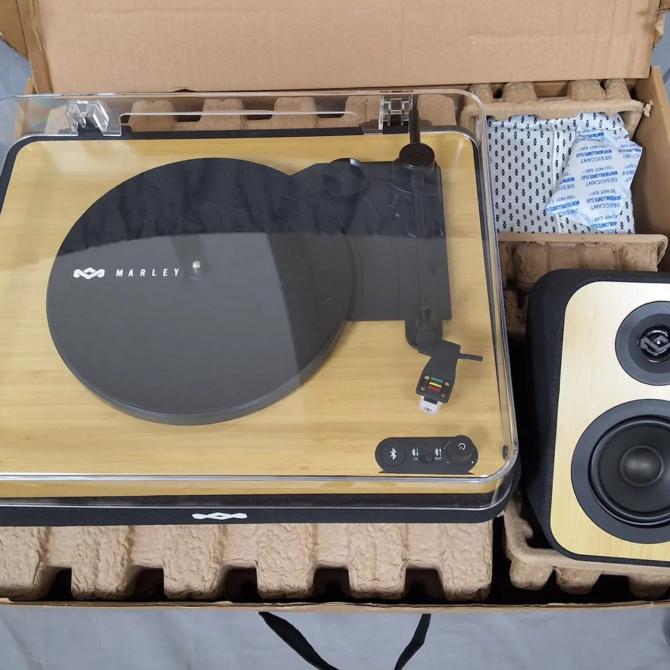 MARLEY BLUETOOTH TURNTABLE WITH SPEAKERS