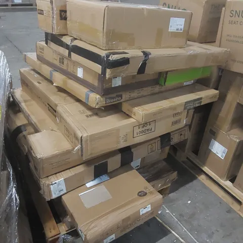 PALLET CONTAINING A LARGE QUANTITY OF ASSORTED FURNITURE PARTS ECT