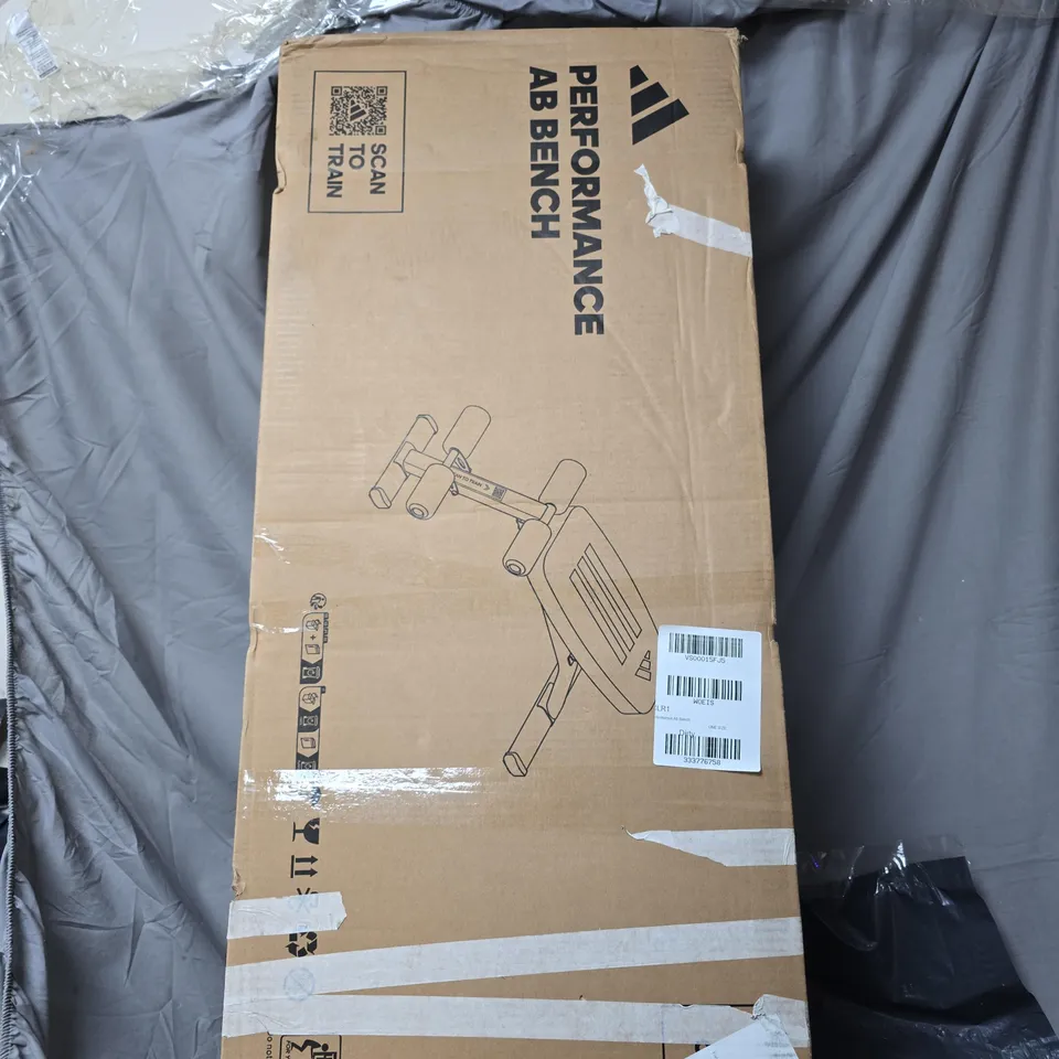 BOXED ADIDAS PERFORMANCE AB BENCH - BLACK (1 BOX) RRP £149.99