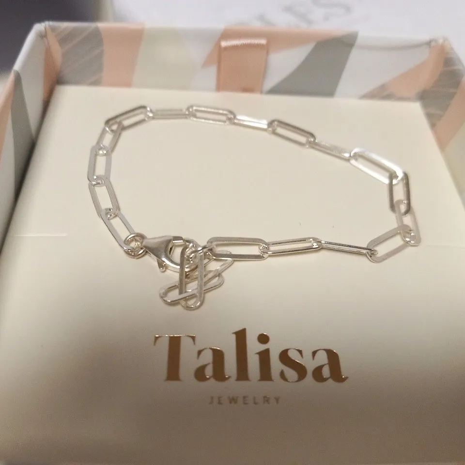 BOXED TALISA SILVER BRACELET 