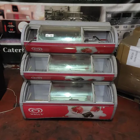 IARP VISIMAX II CA SLIM ICE CREAM 3 TIER FREEZER UNIT