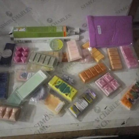 APPROXIMATELY 10 ASSORTED PRODUCTS TO INCLUDE, COOL WHITW LIGHT RODS, CANDLES