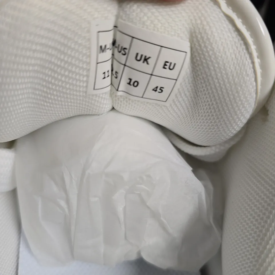 CONZURI SNEAKERS – WHITE/BLACK, UK 10 (EU 45)