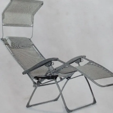 VALENCIA LOUNGER LIGHT GREY - COLLECTION ONLY