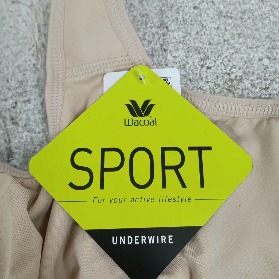 WACOAL SPORT UNDERWIRE BRA – BEIGE, UK 40C