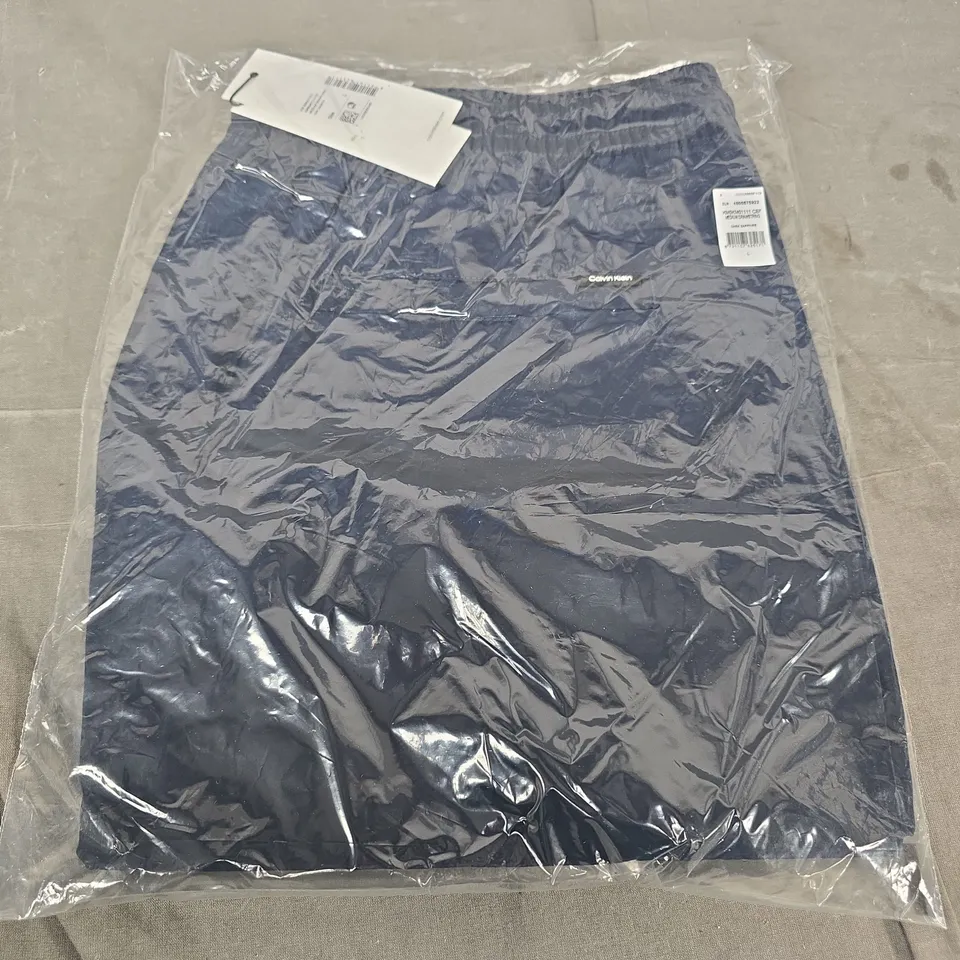 CALVIN KLEIN DARK SAPPHIRE DRAWSTRING SHORTS – SIZE L