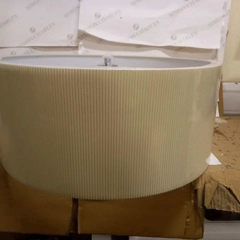 ZARAGOZA 3LT PENDANT 60CM POLISHED CHROME FINISH CREAM COTTON MICRO PLEAT SHADE