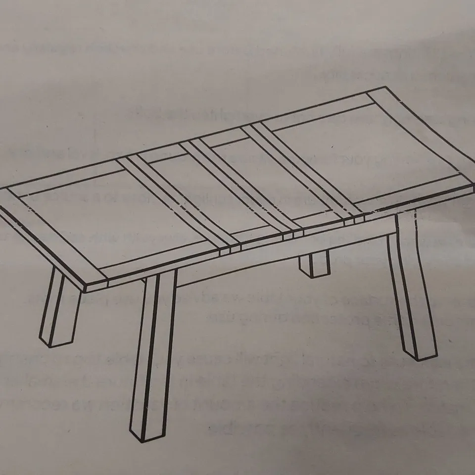 BOXED COTSWOLD COMPANY OAKLAND 132-162-192CM 2 DRAWER LEAF EXTENSION DINING TABLE