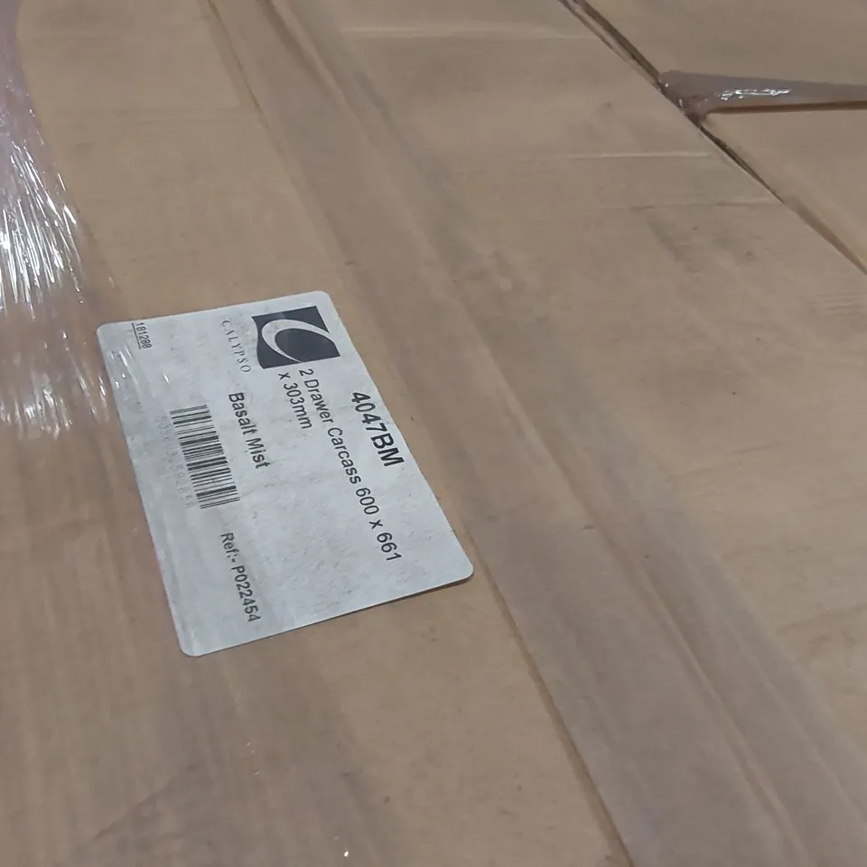 PALLET CONTAINING A LARGE QUANTITY OF ASSORTED BATHROOM FURNITURE PARTS INCLUDING: 2 DRAWER CARCASSES, SLIMLINE WC CARCASS ECT