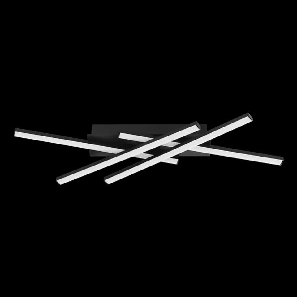 BOXED EGLO VASCELLA CEILING LIGHT STEEL BLACK / PLASTIC WHITE