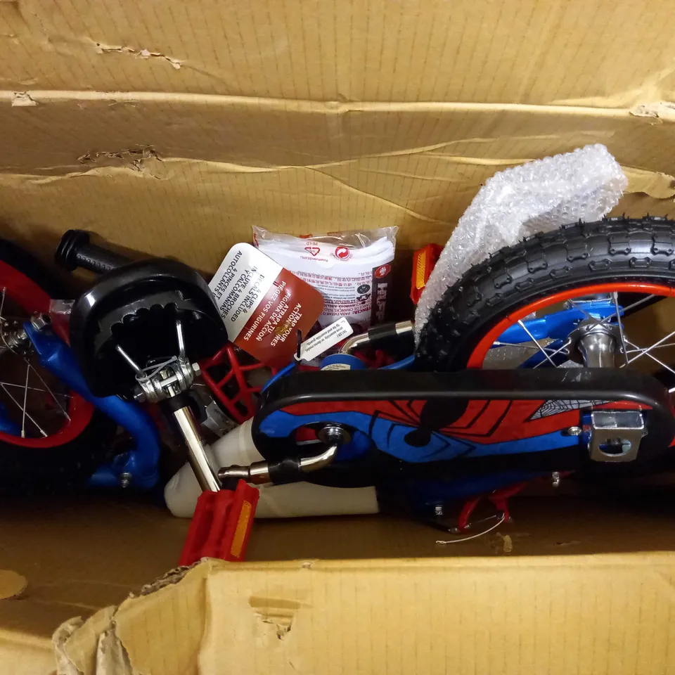HUFFY MARVEL SPIDERMAN BIKE 12 INCH BOYS BIKE 3-5 YEAR OLD