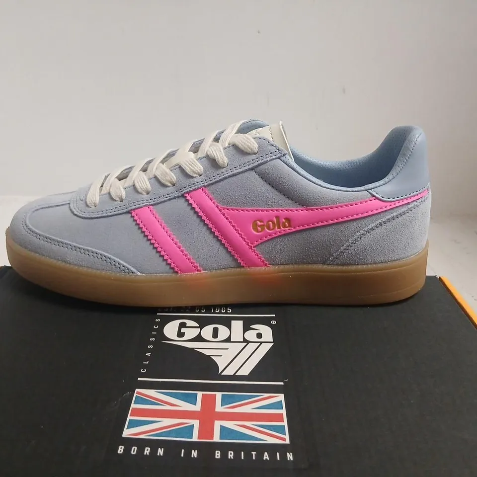 GOLA VIPER SD TRAINERS – UK 6, BLUE & PINK, GUM SOLE
