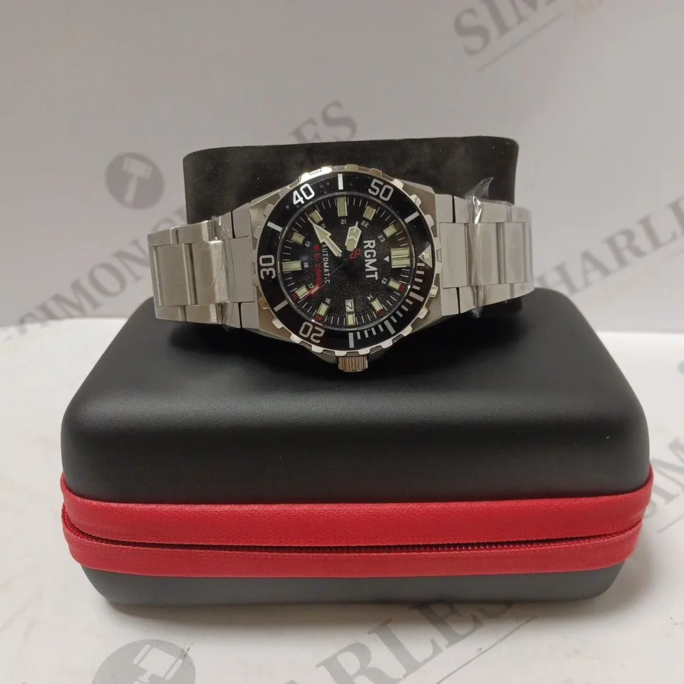 RGMT AUTOMATIC SILVER BRACELET STRAP WRISTWATCH