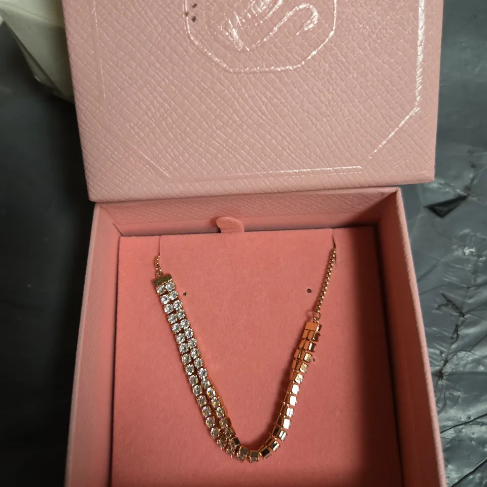 SWAROVSKI CRYSTAL BRACELET – GOLD-TONE, BOXED