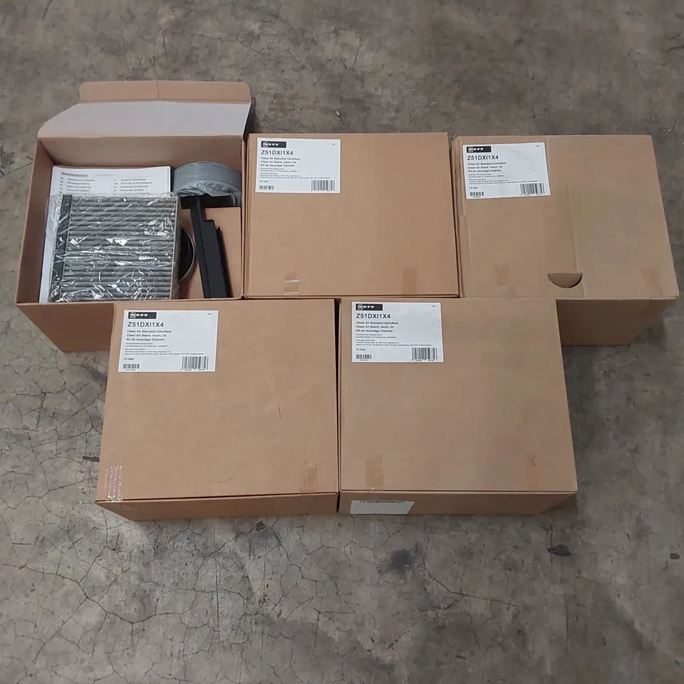 5x BRAND NEW BOXED NEFF Z51DXI1X4 CLEAN AIR STANDARD RECIRCULATION KITS (5 BOXES)
