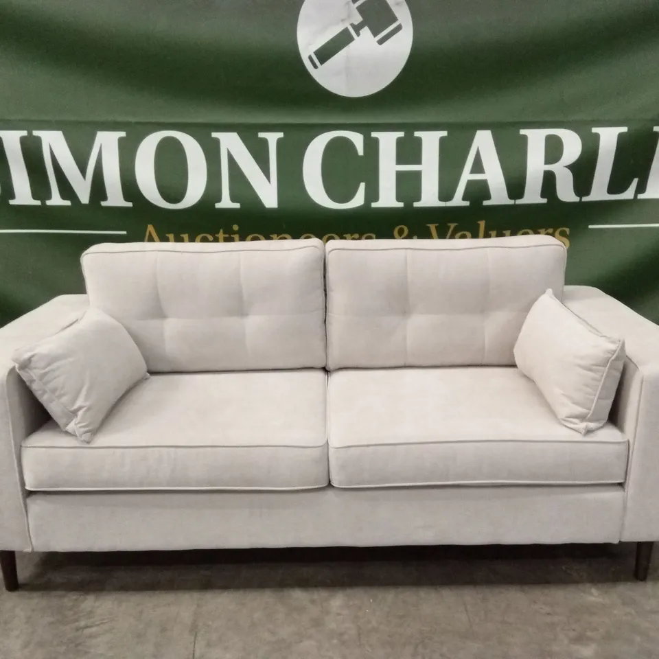 ZENA 3 SEATER FABRIC SOFA - NATURAL RRP £749