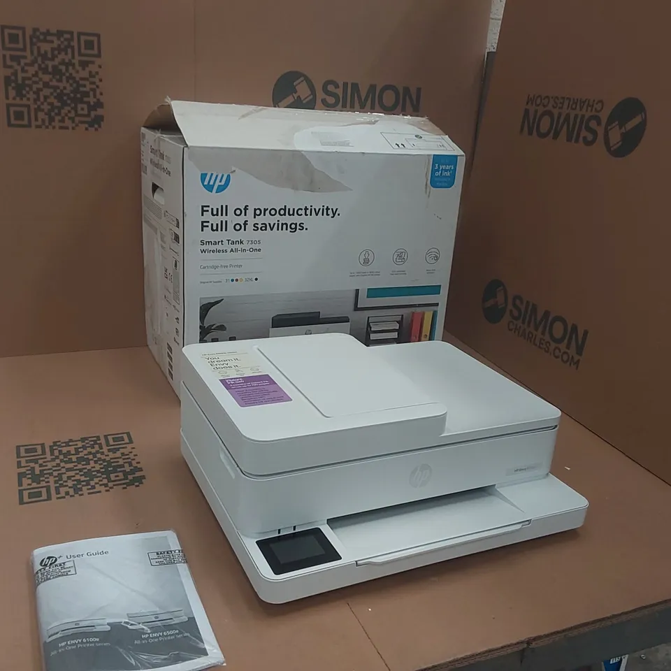 BOXED HP HP714P1B SMART TANK 7305 WIRELESS PRINTER 