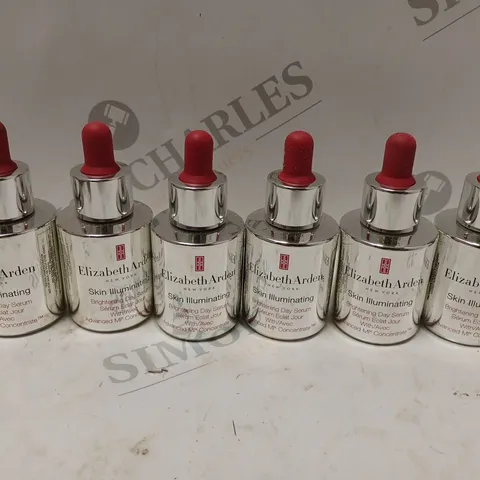 6 UNBOXED ELIZABETH ARDEN SKIN ILLUMINATING BIRGHTENING DAY SERUM (6 x 30ml)