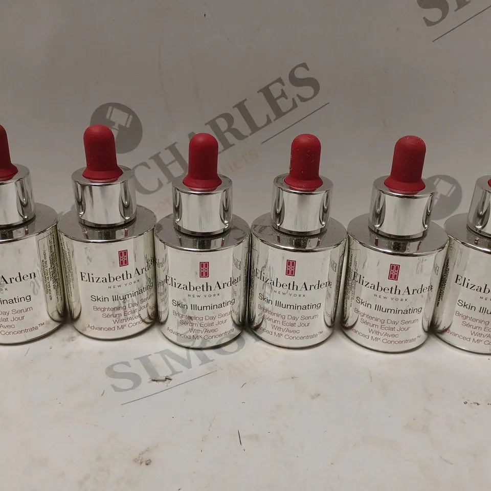 6 UNBOXED ELIZABETH ARDEN SKIN ILLUMINATING BIRGHTENING DAY SERUM (6 x 30ml)