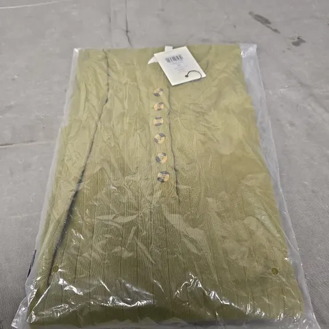 RO&ZO RIB COLUMN DRESS β OLIVE β UK L (EUR 44/46)