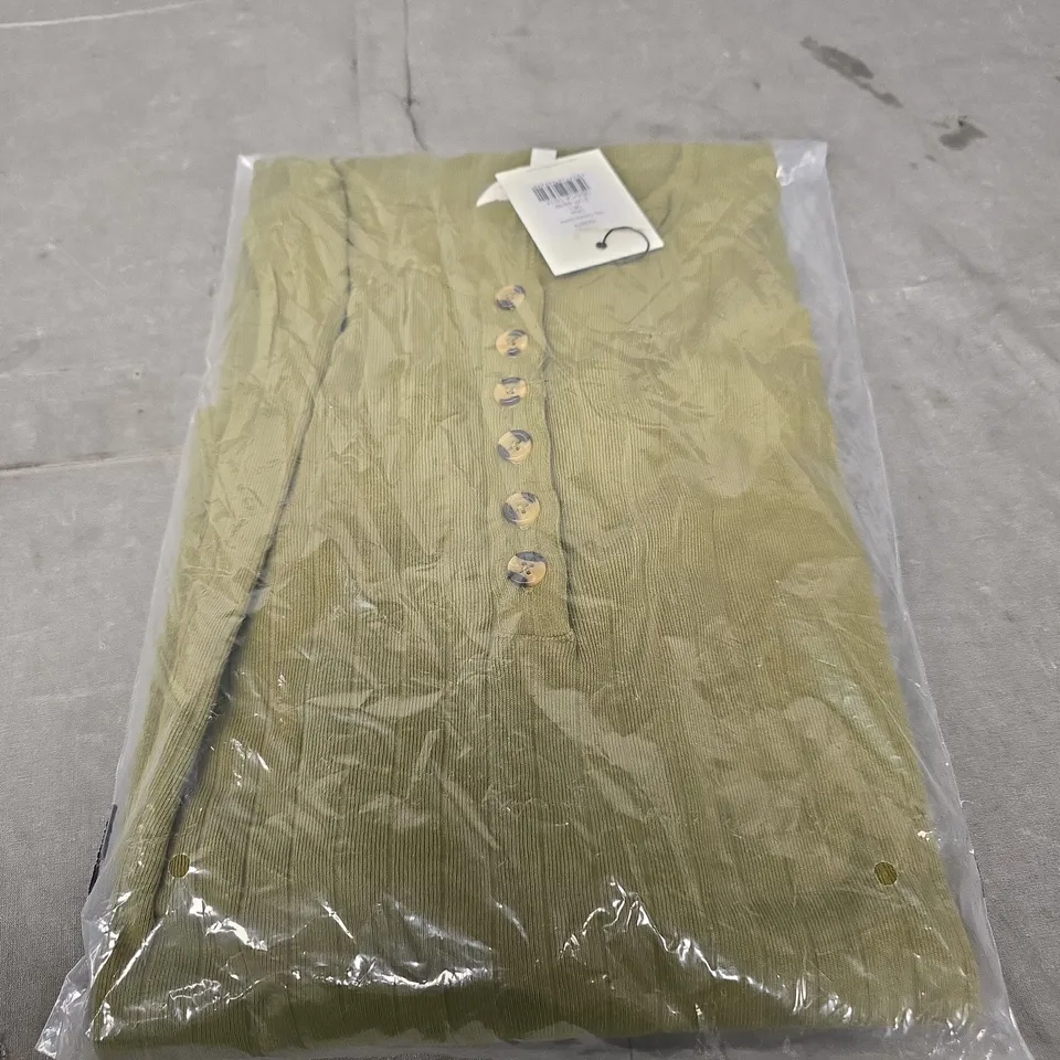 RO&ZO RIB COLUMN DRESS – OLIVE – UK L (EUR 44/46)