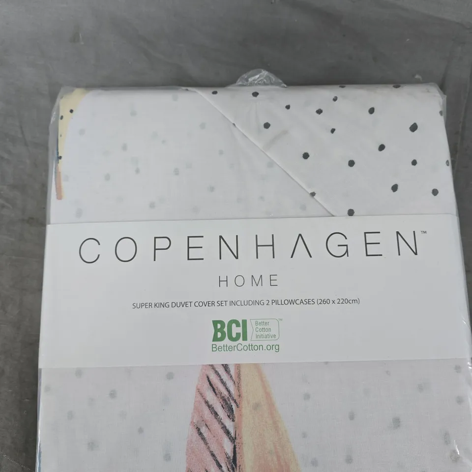 COPENHAGEN HOME SUPER KING DUVET COVER SET WITH 2 PILLOWCASES