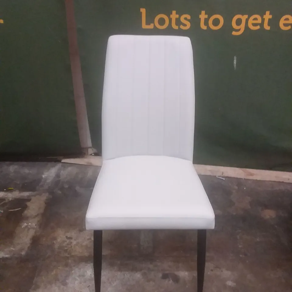 PU LIGHT GREY DINING CHAIR