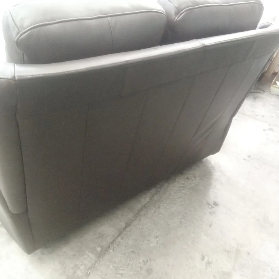 DESIGNER G PLAN MADE KINGSBURY 2 SEATER SOFA - CAPRI CHOCOLATE LEATHER 