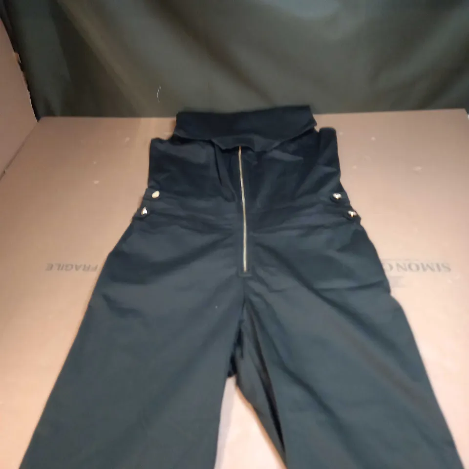 WOMENS GREEN 1/4 ZIPPED JUMPSUIT SIZE UNSPECIFIED