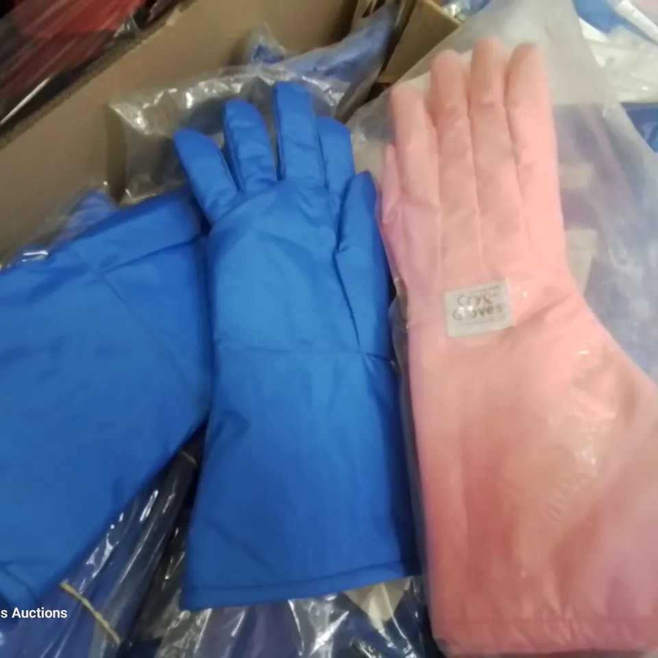 PALLET CONTAINING  A LARGE QUANTITY OF CRYO PROTECTIVE WEAR, INCLUDING APRONS & GLOVES