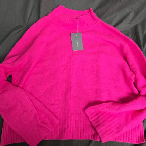 OLIVER BONAS EVERYDAY FUNNEL NECK IN PINK - SIZE 12
