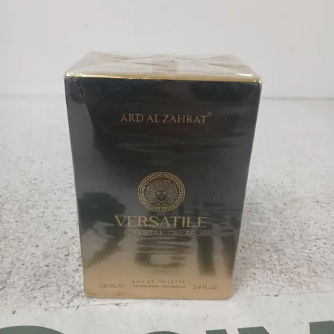 BOXED AND SEALED ARD AL ZAHRAT VERSATILE CRYSTAL CLEAR EAU DE TOILETTE 100ML