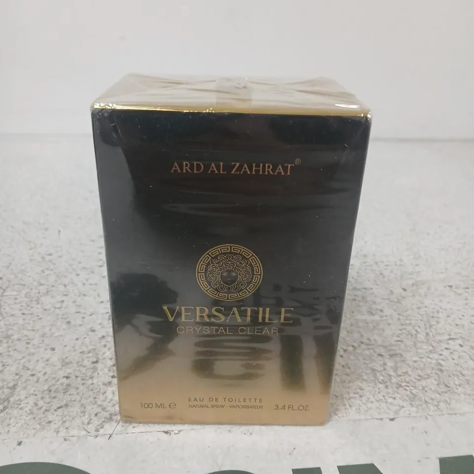 BOXED AND SEALED ARD AL ZAHRAT VERSATILE CRYSTAL CLEAR EAU DE TOILETTE 100ML