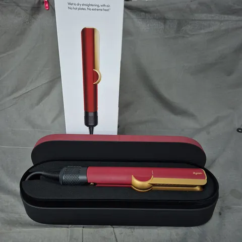 DYSON HAIR STRAIGHTENING WAND – RED & GOLD, BOXED (MODEL 3PR-UK-TNJO817A)