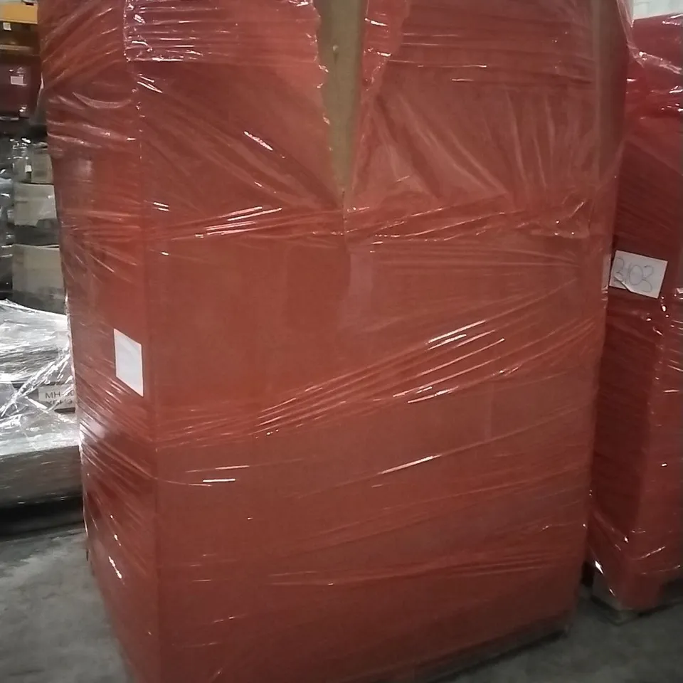 PALLET OF ASSORTED ITEMS INCLUDING; ROLLER BLIND, GLASS MIRROR 