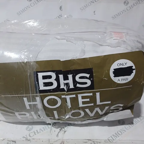 BHS HOTEL PILLOWS PAIR