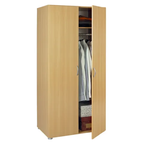 FUSION 2 DOOR MANUFACTURED WOOD WARDROBE (4 ITEMS)