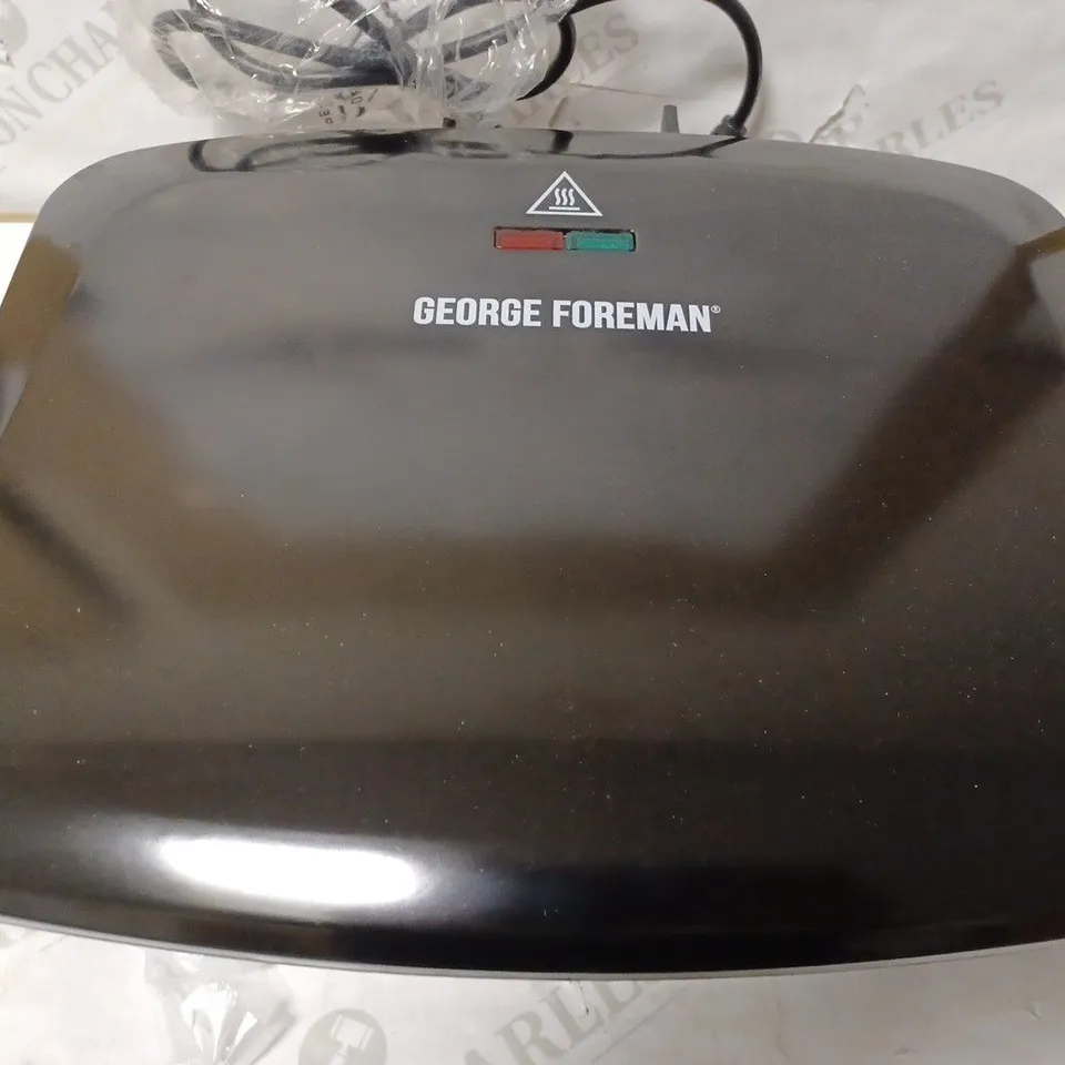 GEORGE FOREMAN MEDIUM REMOVABLE PLATES GRILL, BLACK [24330]