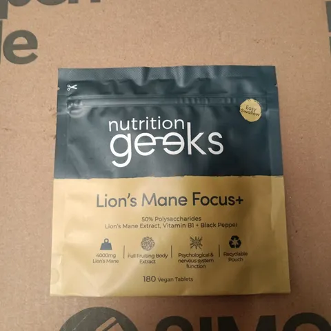 NUTRITION GEEKS LION'S MANE FOCUS+ 