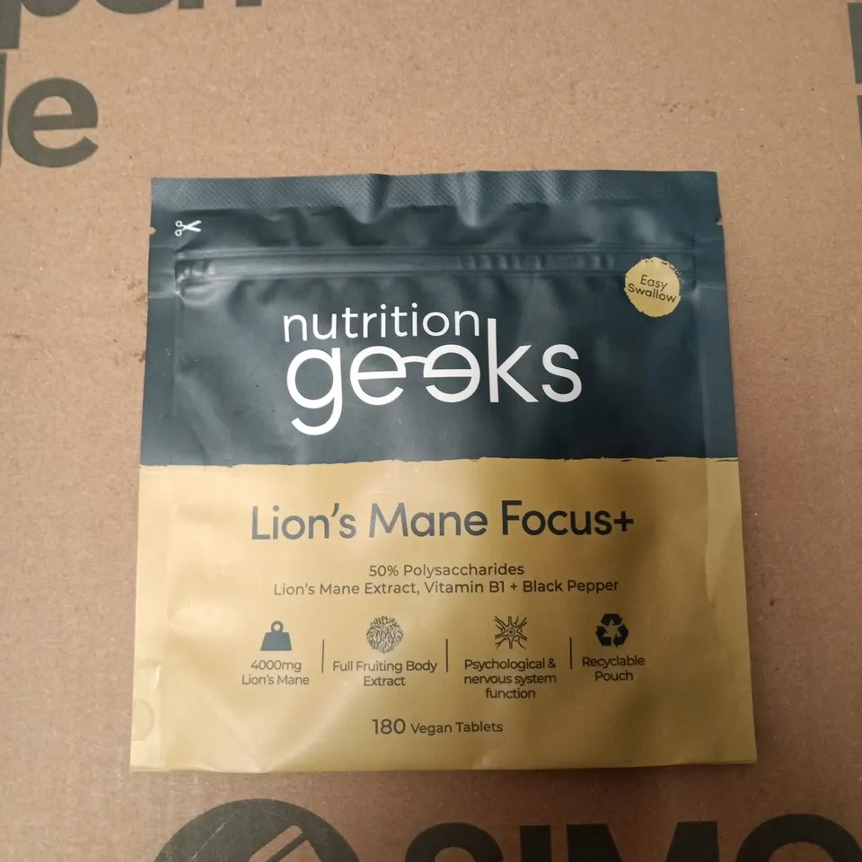 NUTRITION GEEKS LION'S MANE FOCUS+