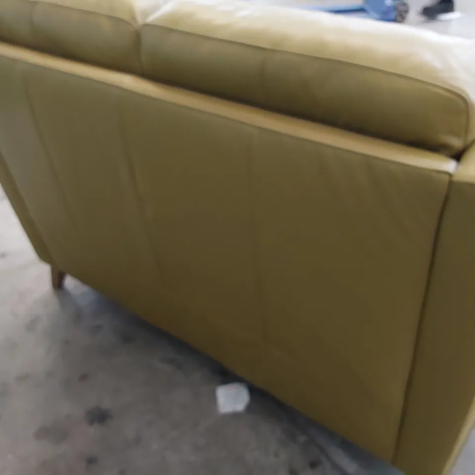 DESIGNER POWER RECLINING TWO SEATER SOFA SAND LEATHER 